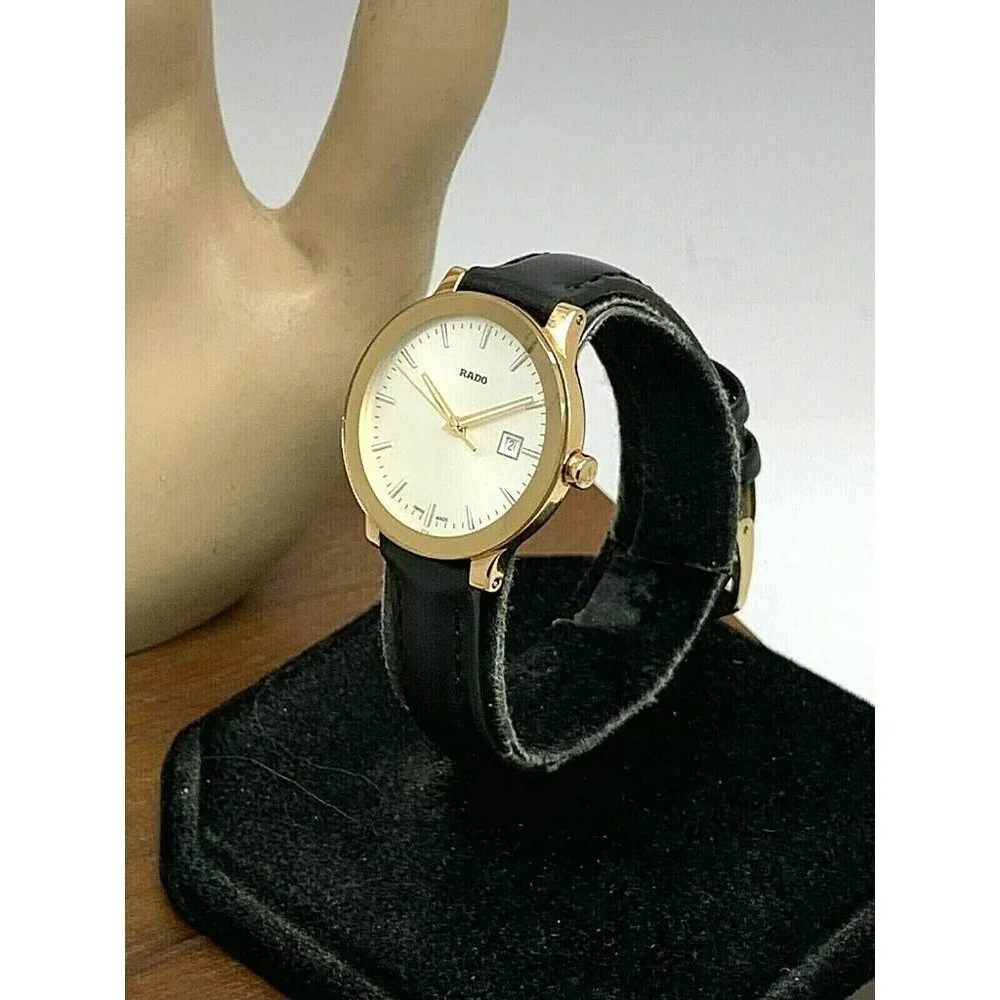 Rado Women's Watch R30555103 Centrix Swiss Quartz Silver Rose Gold Tone …